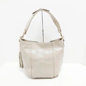 Auth ATAO - Gray Beige Patent Leather Handbag